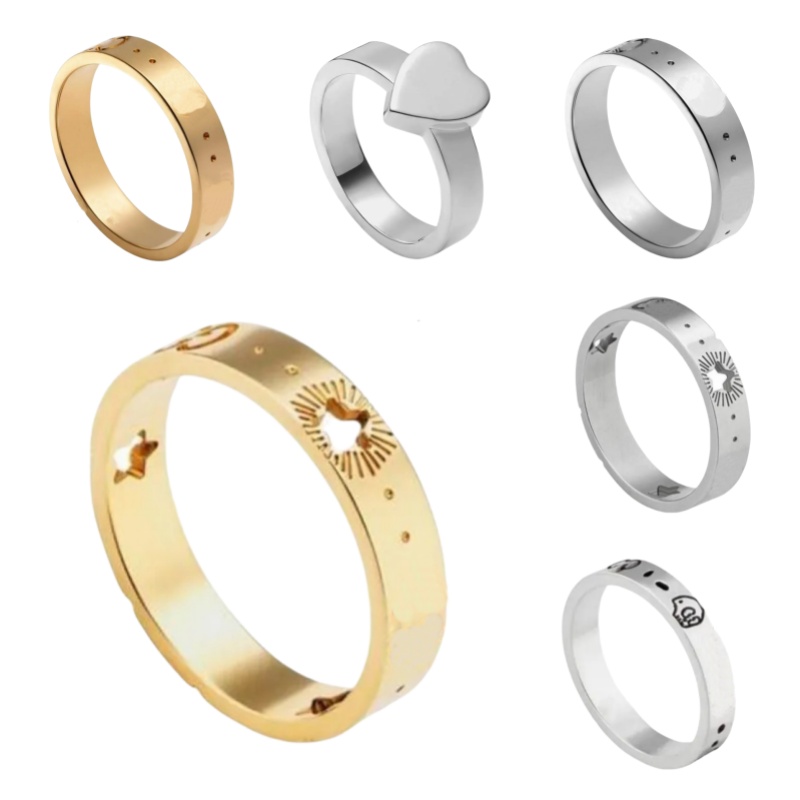 new heart Love gold Ring for women men multicolour 925 silver Couple Rings Fashion Womens Designer luxury Jewelry Lady Party Extravagant Simple Top