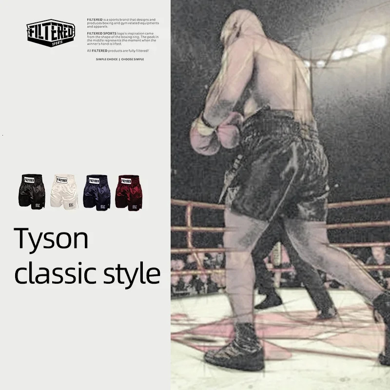 FILTERED Sports Professional Mens Boxing Shorts with Drawstring Minimalistic High Quality Sports Short Pants BMY012 250804