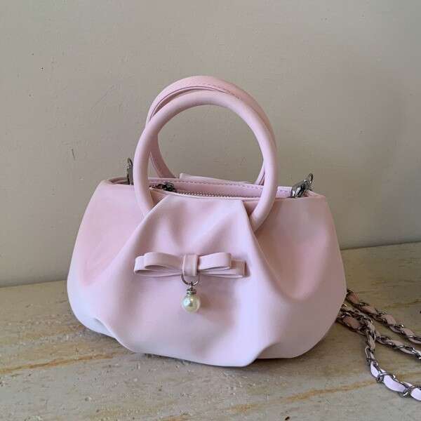 Korean Style Large Capacity Handbag for Women 2025 New Fashion Versatile Stylish Small Square Wrinkled Single Shoulder Crossbody Bag