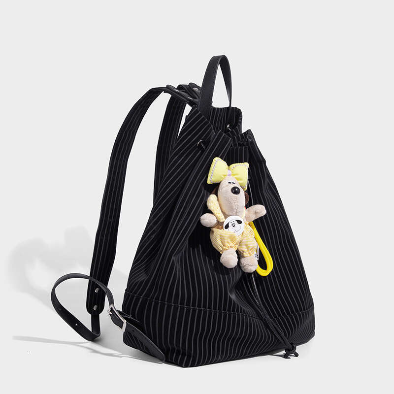 Korean Style Student Casual for Women 2025 New Fashion Striped Lightweight School Bag Versatile Large Capacity Backpack