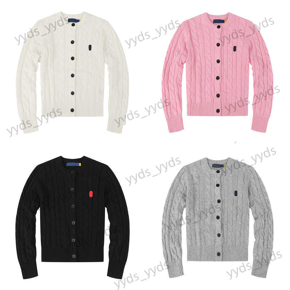 Designer womens Sweaters Polo Highend Knitwear Horse Embroidered Horses Swearter Cardigan Button Casual Classic Basic Style Polo Women Knitted Cloth
