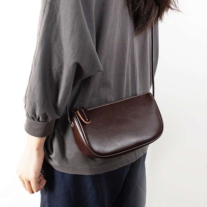 Genuine Leather Women's Crossbody 2025 New Fashion Versatile Small Square High-end Stylish Cowhide Shoulder Bag designerbag