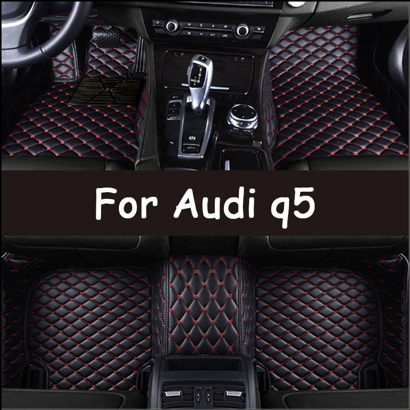 Custom Automotive Car Floor Mats For q5 2009 to 2014 Auto Luxury Leather Men Women Car Mats Full Coverage-image-1069851996