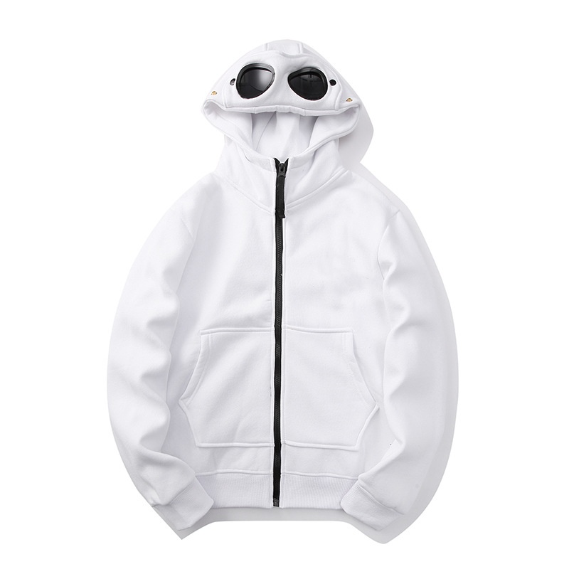 Company Hoodie Mens Circular Lens Pullover Zipper Hooded Sweatshirt Lens Top Casual Goggles Street Wear Goggle Hood Urban Military Functional Coat S