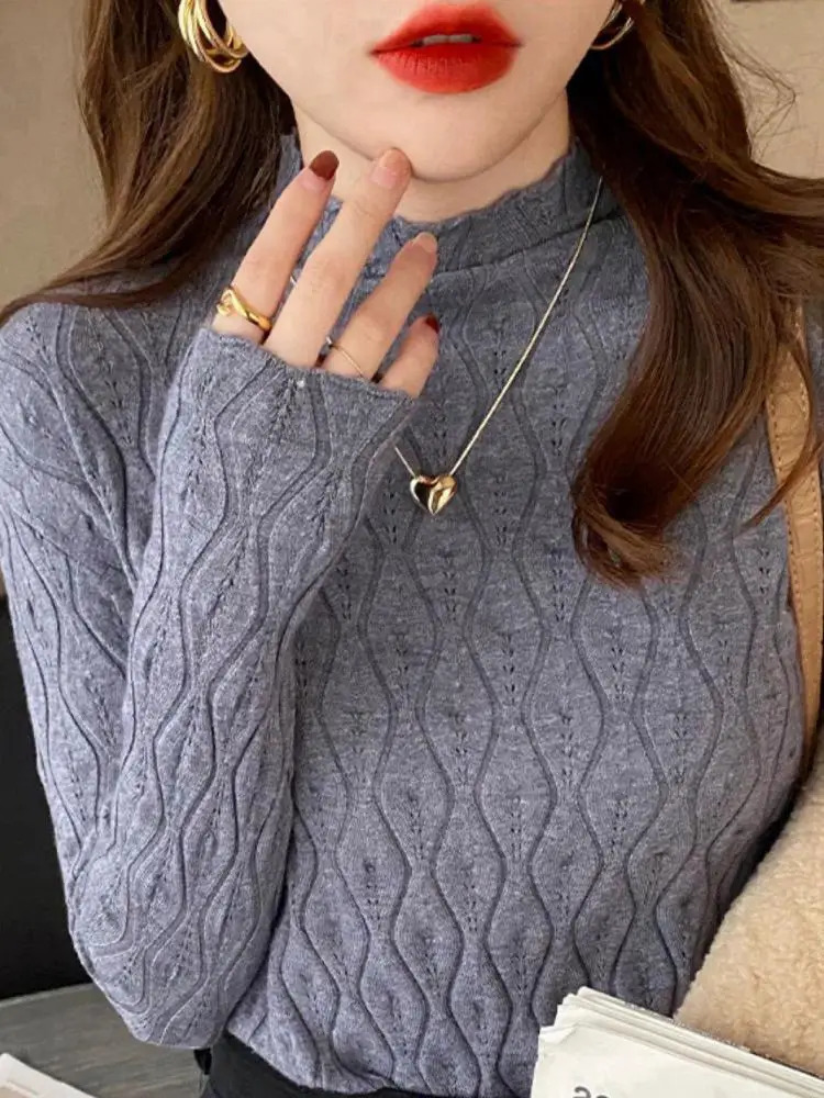 Cashmere Turtleneck Women Sweaters Autumn Winter Warm Pullover Slim Tops Knitted Sweater Jumper Soft Pull Female 250801