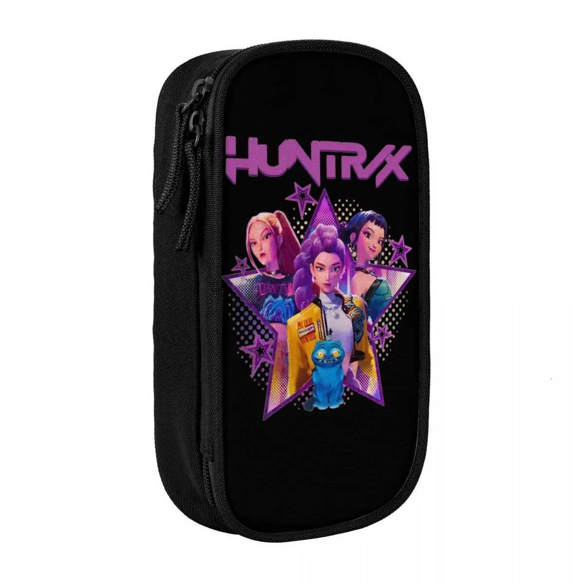 Band Girls Huntrix K s Pencil Case Pencilcases Pen Box for Student Big Capacity Bag School Supplies Stationery S250805-image-1069826808