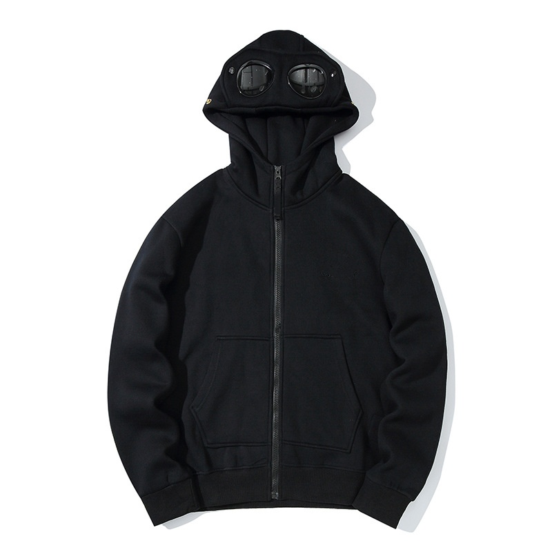 Company Hoodie Mens Circular Lens Pullover Zipper Hooded Sweatshirt Lens Top Casual Goggles Street Wear Goggle Hood Urban Military Functional Coat S