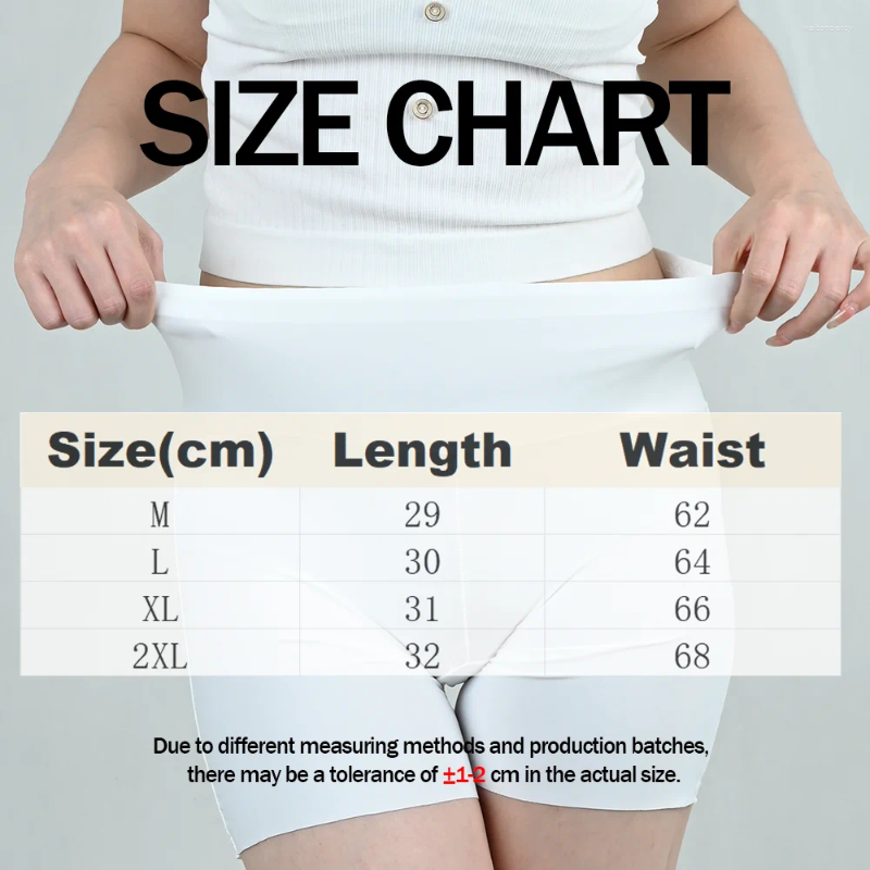 Women's Panties 3Pcs Summer Women Seamless Underpants Underwear Boxer Panty High Waist Stretch Safety Shorts Ice Silk Cool Breathable