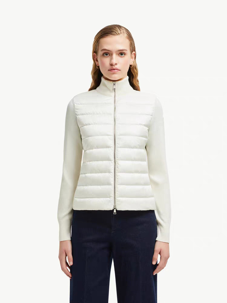 2025 Autumn Winter Down Women's Jackets Zipper Stand Collar Letter Print Pockets Woman's Coats Short Thin Outerwear MKDFWD25001