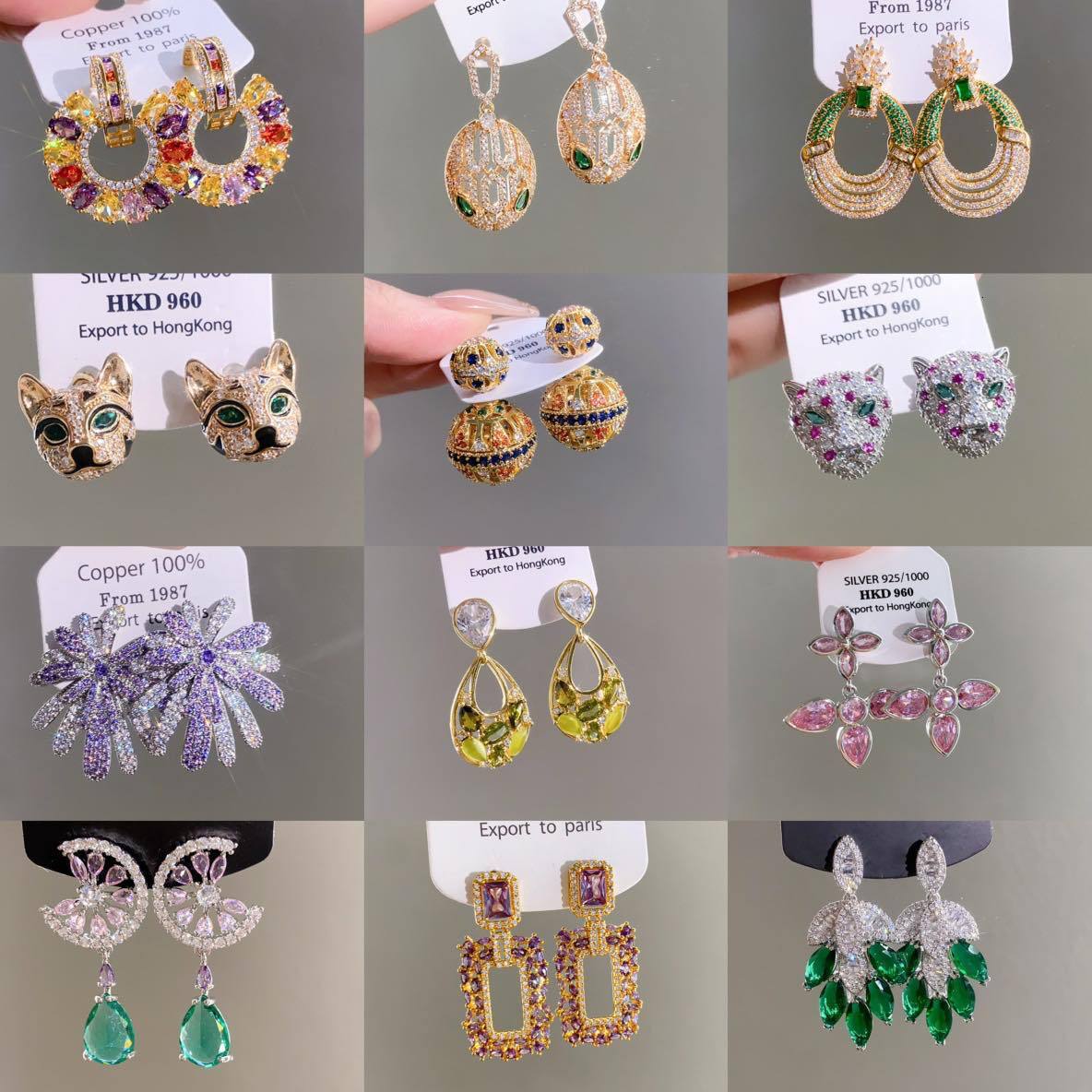 Free Shipping 2025 New Designer Jewelry Silver Needle Flower Leaf Earrings Light Luxury High-end Heavy Craft Earrings Fashionable Elegant Earrings D