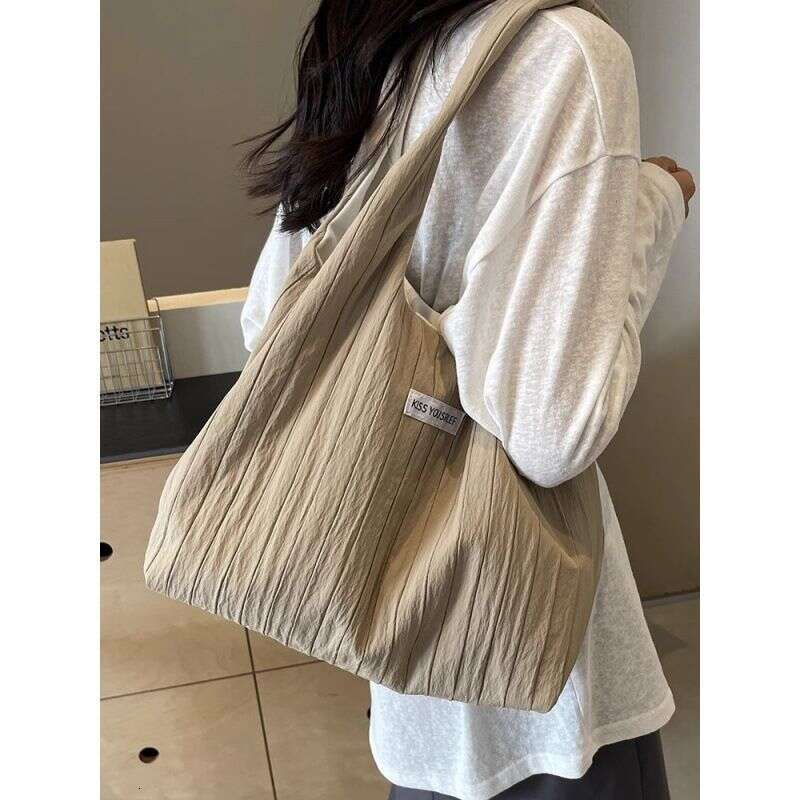 Women's Canvas 2025 Fall And Winter New Large-Capacity Shoulder Handbag
