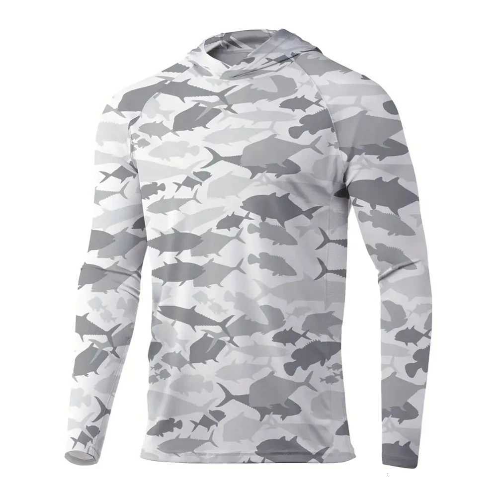 2025 Mens Sun Protection Hooded T-shirts UPF 50+ Long Sleeve Quick Dry Breathable Hiking Go Fishing Shirt UV-Proof TOPS 4XLXJ250805