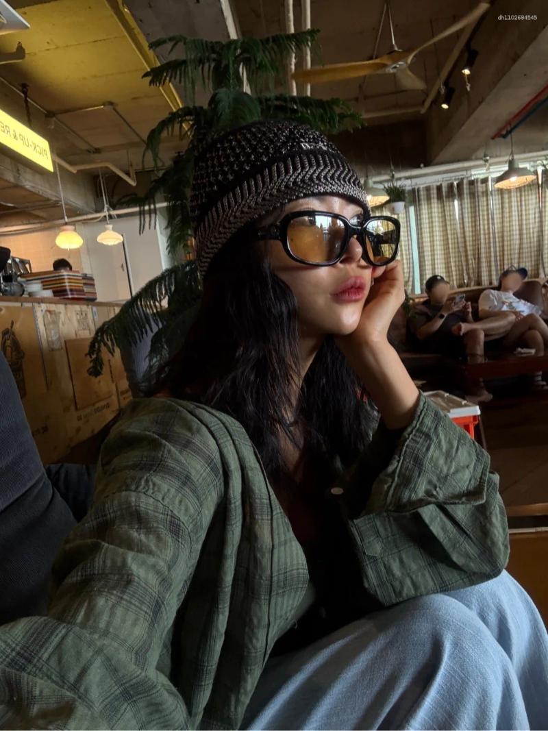 Two Piece Dress Korean Sle Plaid Long Sve Irt Women's Early Autumn Vintage Collar Single Button Outerwear Cardigan Spring Summer 2025
