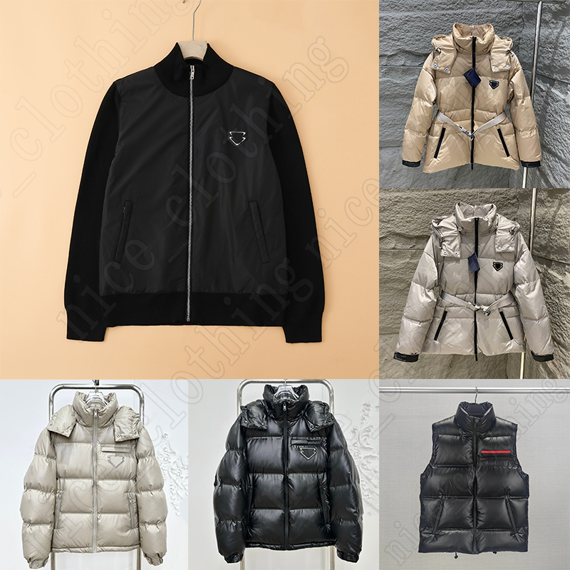 Designer coat Puffer jacket Down Cotton Warm Parka Coat women men Puffer Jackets Triangle mark Clothing Couple street style Winter winterjacke Down
