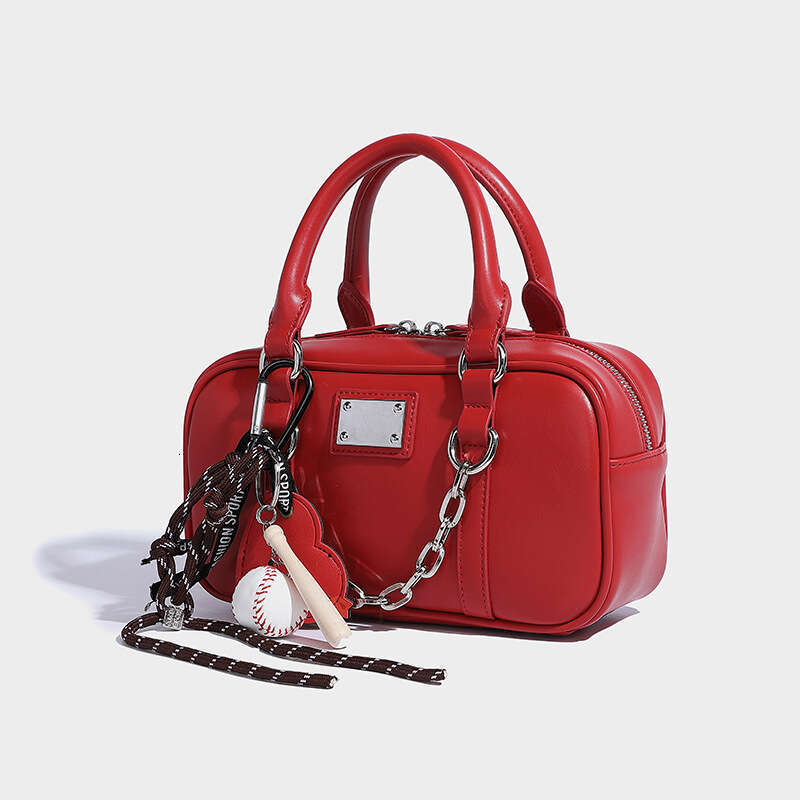 High-Quality Texture Boston 2024 Autumn Winter New Fashion Handbag Commuter Versatile Shoulder Crossbody Bag