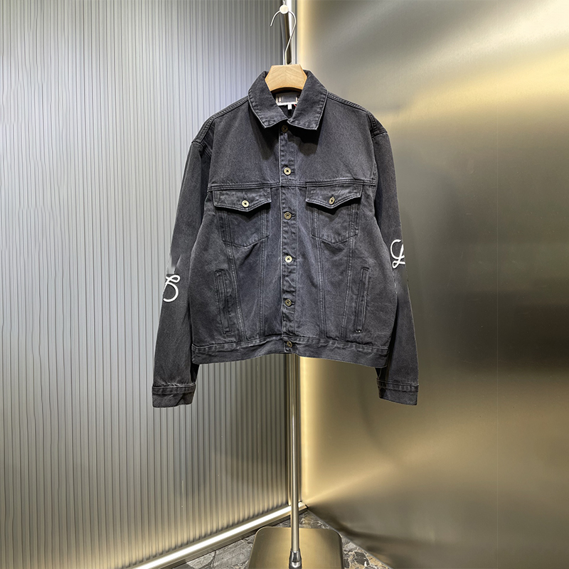 High-Quality Denim Jacket for Men with Thick Double Twisted Yarn Fabric Elegant Casual Coat Suitable For All Seasons