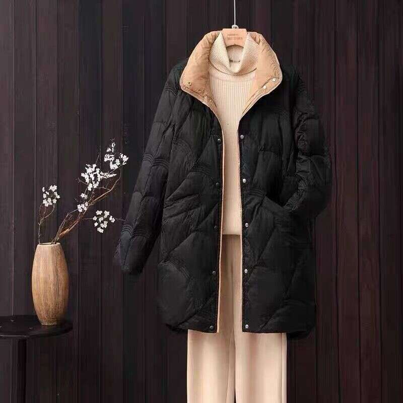 Designer Clothing 2025 New Autumn Winter Women X-Long Down Jackets Thicken Keep Warm Ultra Lightweight Korean Fashion Coats