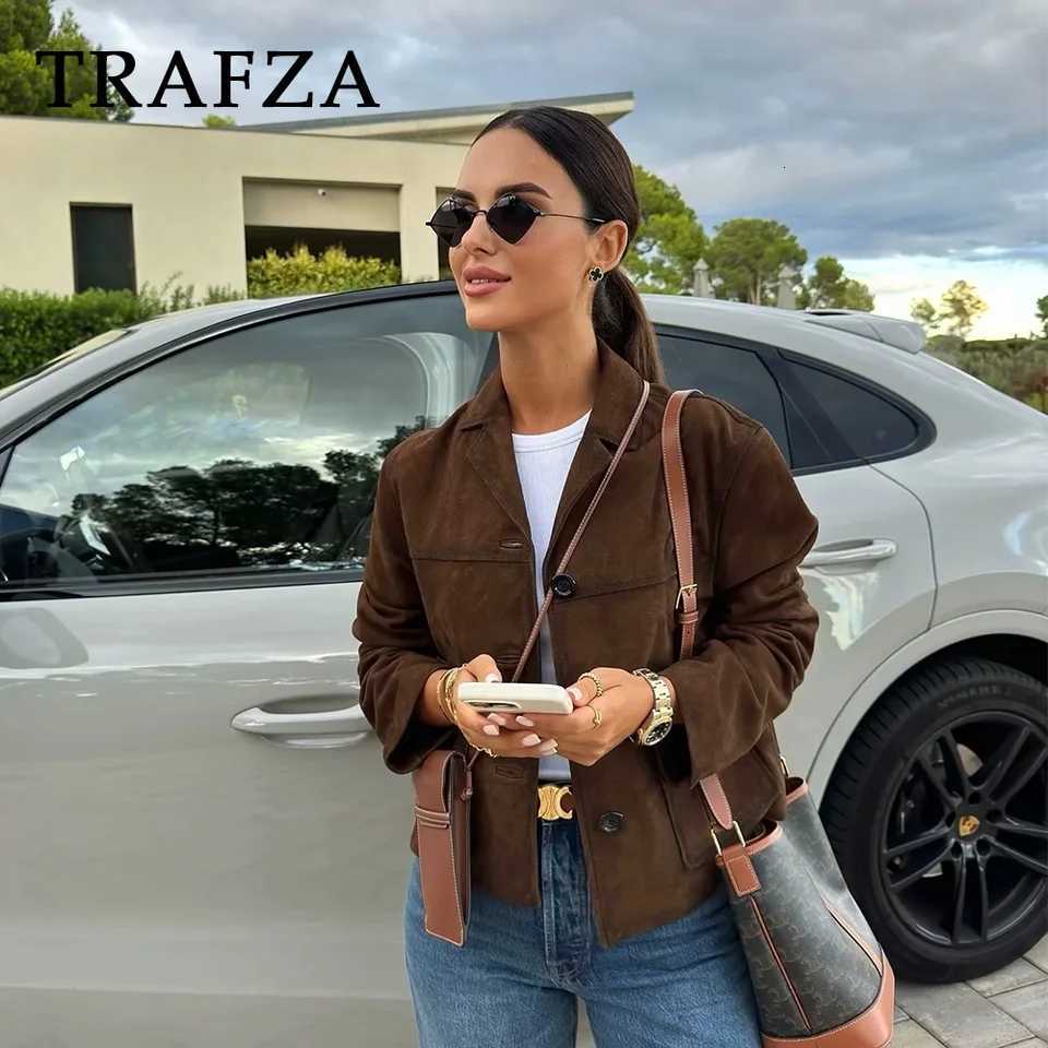 2025 Spring Summer Vintage Women Jackets Fashion Casual Solid Spliced Pockets Single Breasted Chic Ladies Short Jackets Z250804