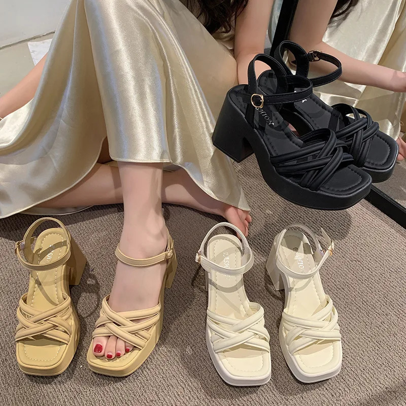 Summer Casual Waterproof Womens Sandals Fashionable Increased Heel Platform Wedges Stylish Roman Loafers for Women 250804