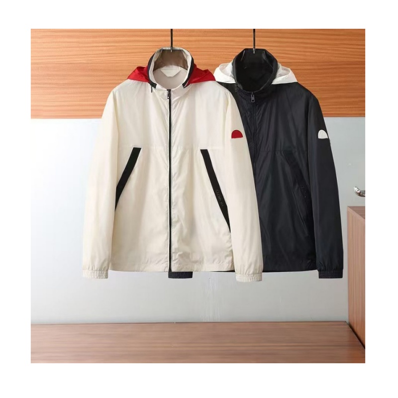 Autumn jacket designer men jackets high quality armband logo hooded fashion windproof warm jacket outdoor casual loose color matching light travel m