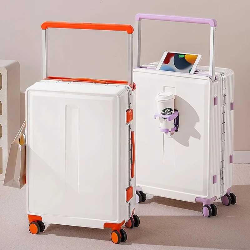 20 Inch Wide Tie Rods Suitcase Boarding Box Womens Aluminum Frame Large Capacity Luggage 30 Inch Trolley Case Mens W250805-image-1069931902
