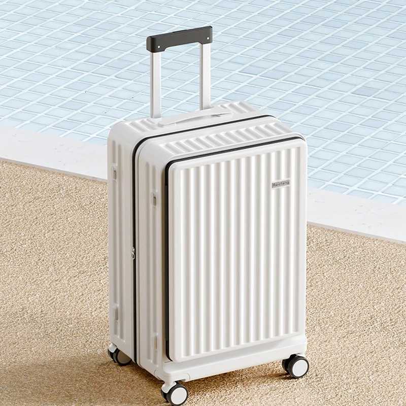 2025 New Side Opening Lid Suitcase 28 Inch Large Capacity Suitcase Deep Compartment Expandable Cabin Rolling Luggage 20/22/24 W250805-image-1069931919