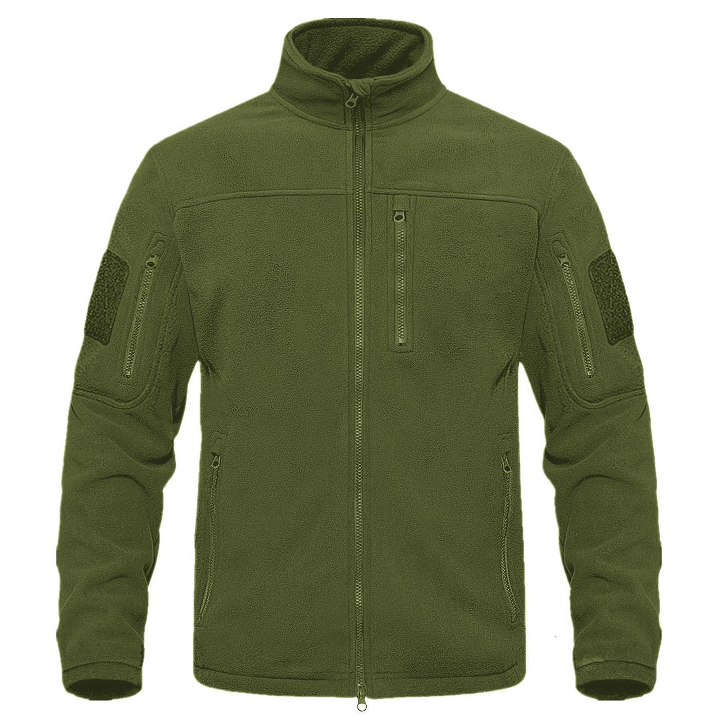 Autumn and Winter Mens Outdoor Sports Tactical Polar Fleece Jacket Stand Collar Fleece Mountaineering Jacket Sweatshirt 250806