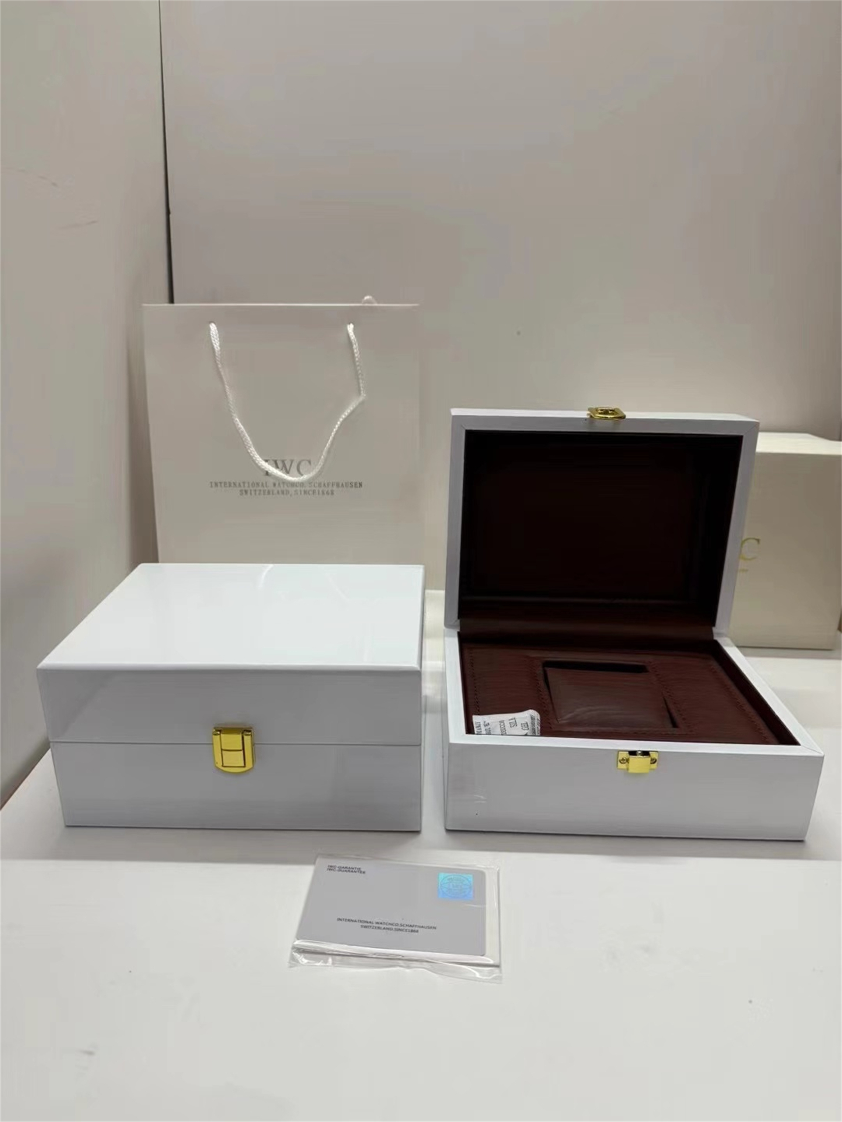 Top Quality Boxes IWC watch Box Accessories wholesale montre Watches Booklet Card Tags and Papers In English Swiss Watches Boxes Many are the box #6