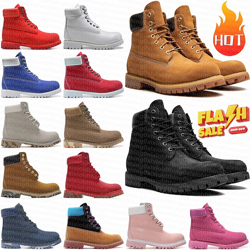 free shipping designer tims boots mens womens winter snow boot cowboy booties luxury sneakers brown black white red outdoor shoes trainers