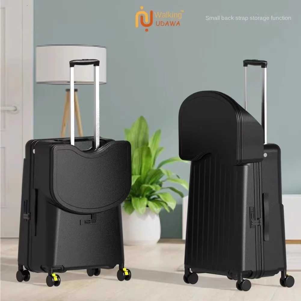 22/24 inch Rolling Luggage with Child Seat Sit and Ride on Trolley Case for Parent Walking Baby Travel Suitcase Boarding Box W250805-image-1069931449