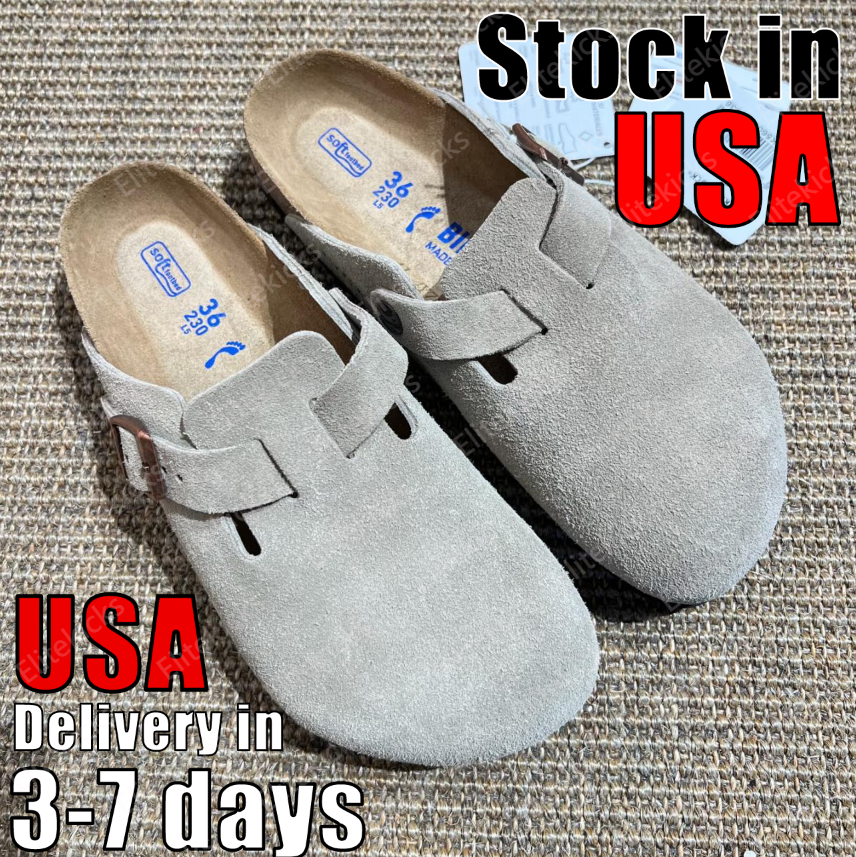 Designer Clogs Sandals Clog Slippers Cork Flat High Quality Fashion Summer Genuine Leather Slide Favourite Beach Casual Shoes Women Men Size 35-46