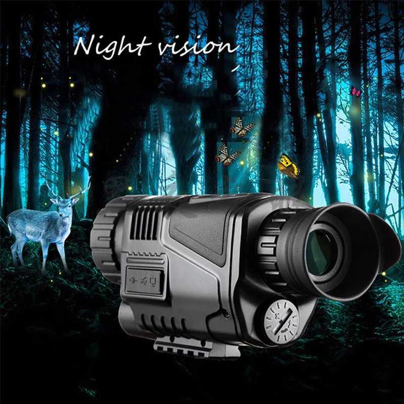 Low Light Night Vision Hunting Telescope 200M Powerful Monoculars with Photo Video for Outdoor Adventure Fishing for Hunting R250806-image-1070045451