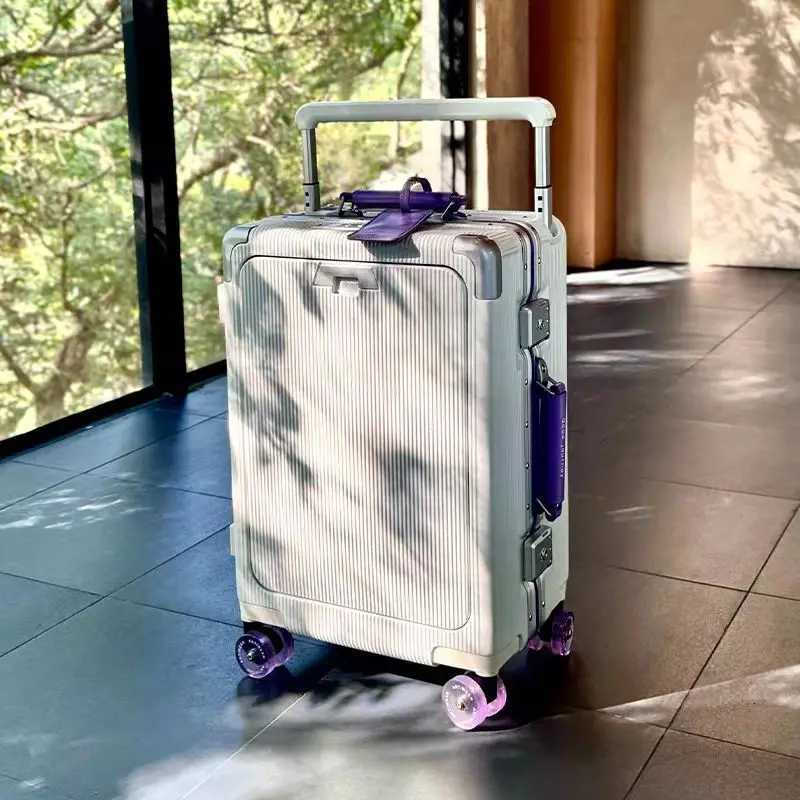 2025 New Design Womens Mens Telescopic Handle Suitcase 20-inch Carry-On Travel Case W250805-image-1069932036