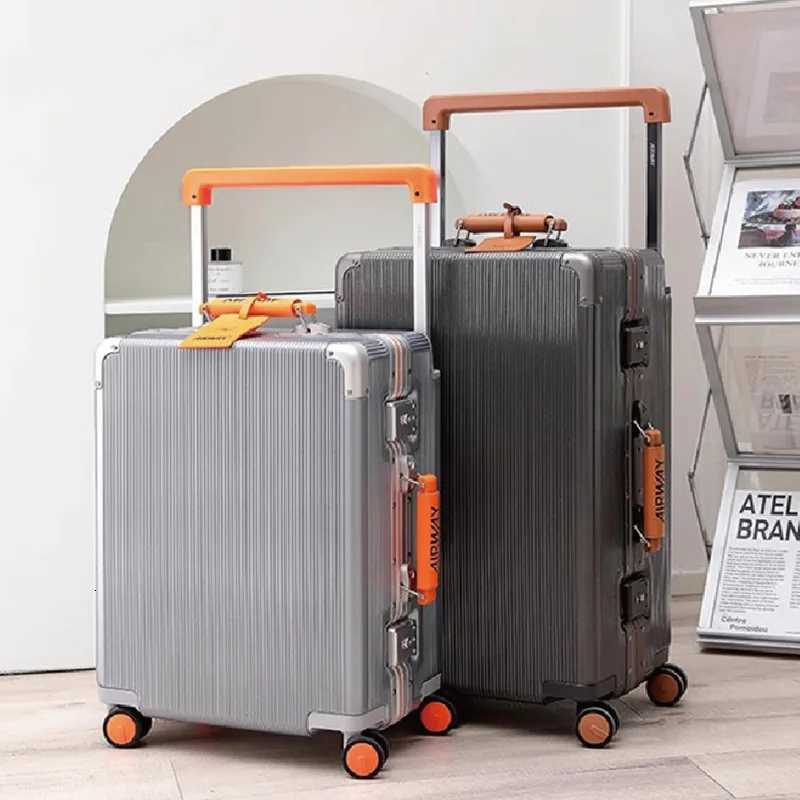 20/24/26/28 inch Aluminum Frame Travel Suitcase Rolling Luggage Trolley Case Bag with Wheels TSA Lock Carry-On Luggage Cabins W250805-image-1069931682