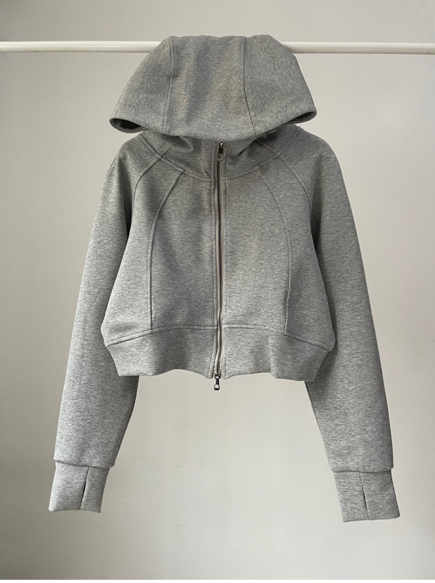 A01 Crop Hoodies Yoga Outfits Womens Sports Full Zipper Hoodie Sweater Loose Short Warm Coat Jacket Workout Gym Clothing