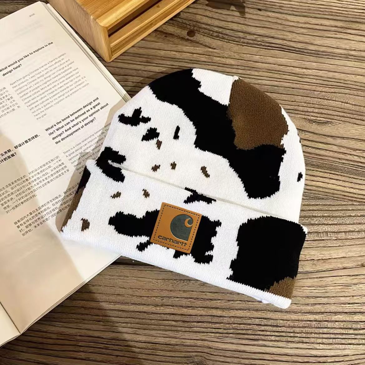 Top Carharrety Hats luxury designer fashion carhartthat cow knitted wool hat high quality winter cold hat for men and women