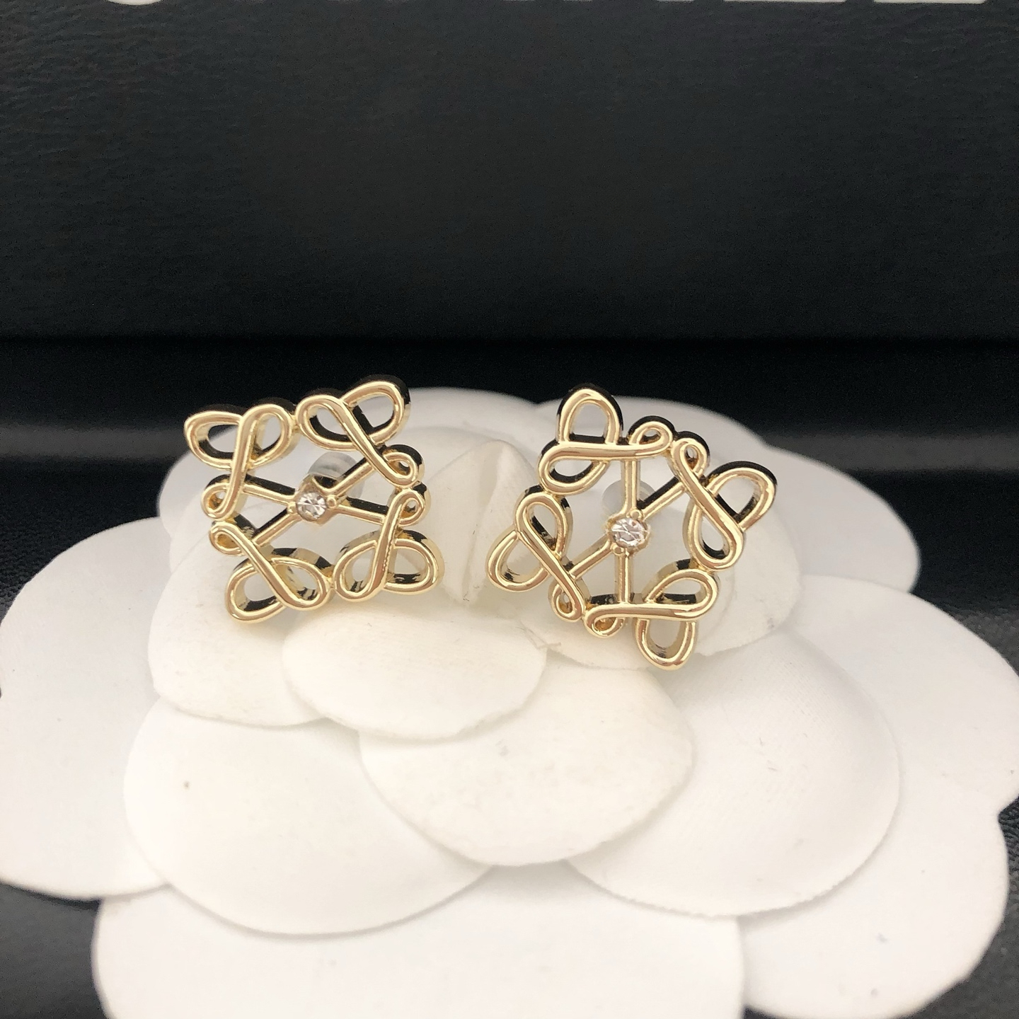 Designer Earrings 18K Gold Plated Stud Earrings Brand Fashion Women Crystal Rhinestone Earring Wedding Party Jewerlry Gift