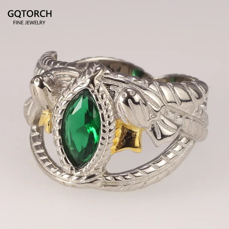 Real 925 Sterling Silver Rings of Barahir LOTR Wedding Ring For Men Movie Fan Jewelry 250729