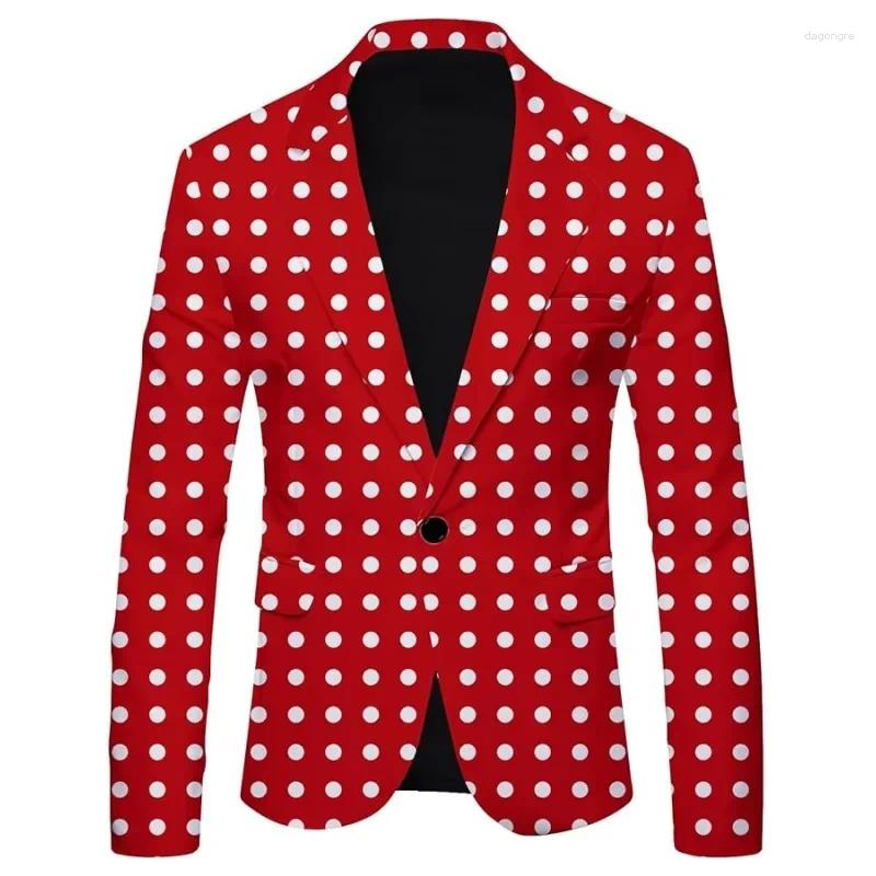 Men's Suits Jacket One-button Suit Regular Fit Casual Autumn Business Wedding Christmas Party