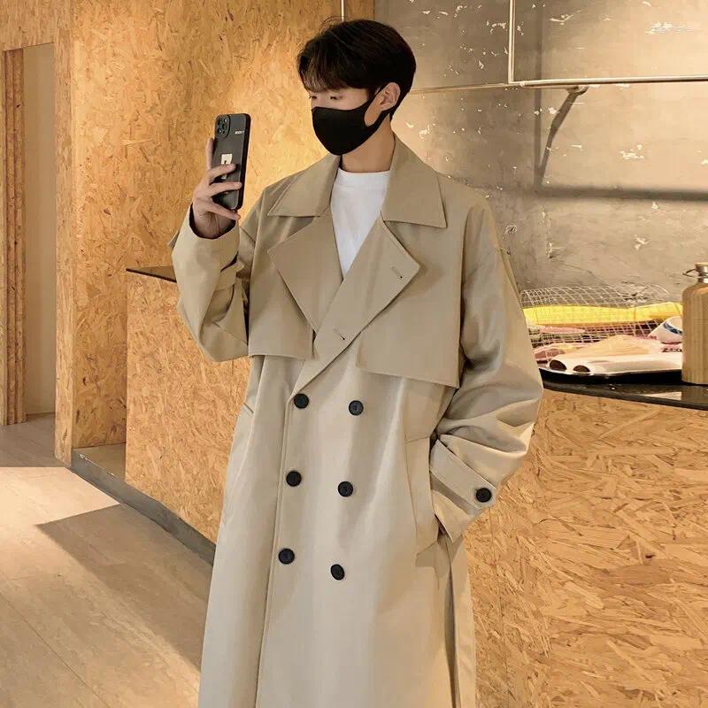 Men's Trench Coats 2025 Autumn Long Style Coat Men Fashion Male Casual Windbreakers Good Quality Jackets Size M-4XL