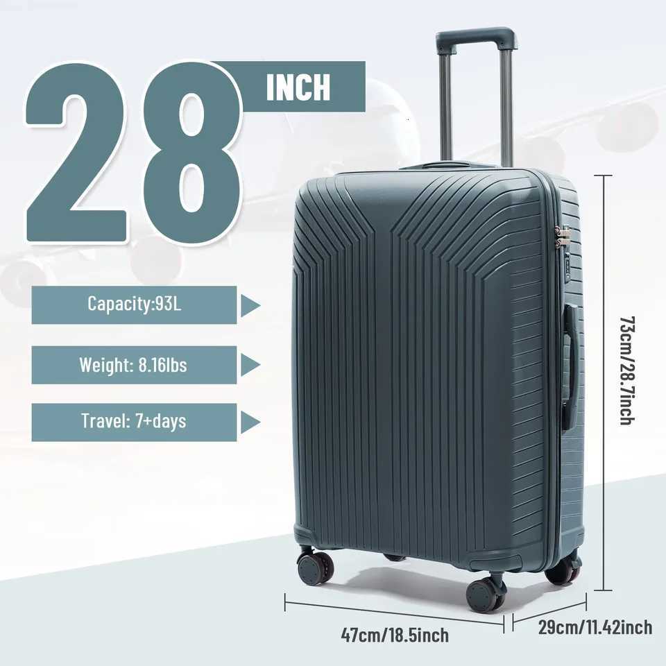 2024 New Large Capacity Rolling Luggage Durable TSA Carry-On Cabin Suitcase 20/24/28 inch Trolley Case Luggage W250805-image-1069931916
