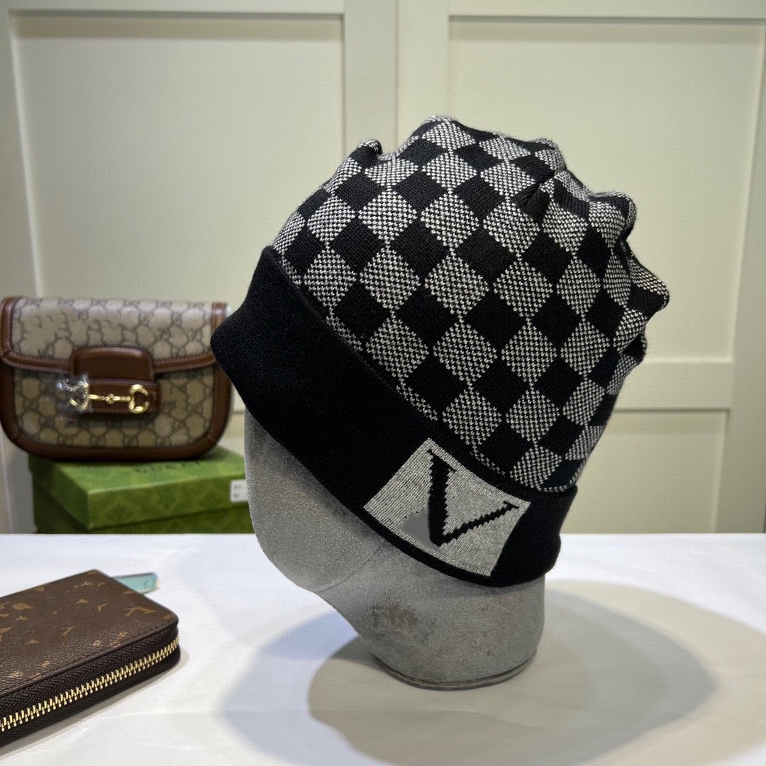 beanie designer beanie hat hat for man chessboard lovers designer hat Warm breathable exquisite Hat trend autumn winter Elegance versatile Casual fa