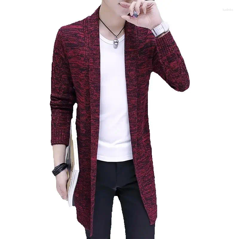 Men's Sweaters Man X-long Sweater Coat Long Knitted