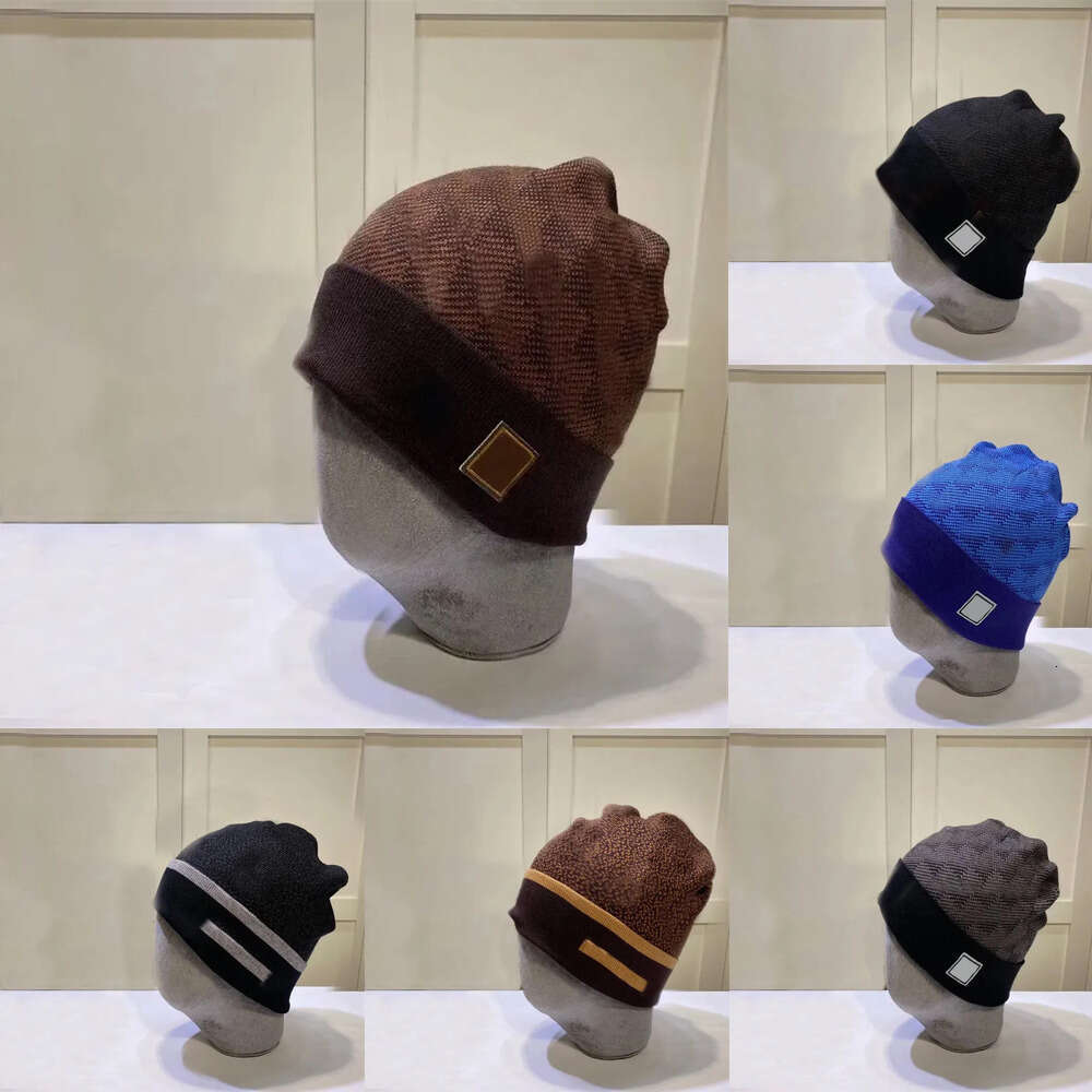 designer Hiphop beanie knit cap womens bonnet winter outdoor fashion comfortable cashmere classical hat for mens cold proof thicken