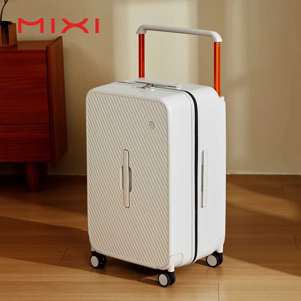 Mixi Large-Capacity Suitcase Trolley Case 26inch Checked in Hardside Rolling Wheels Luggage Wide Handle Travel Suitcases M9276DH W250805-image-1069931984