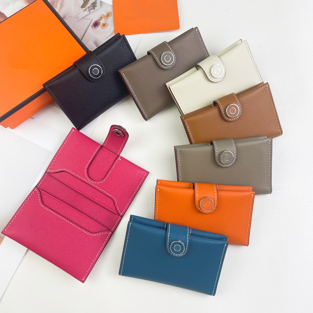 Womens Bearn Wallet Luxury Designer Wallet New Short Wallets with box genuine leather wallet fashion Fold wallet zippy men Coin Purses 10A small pas