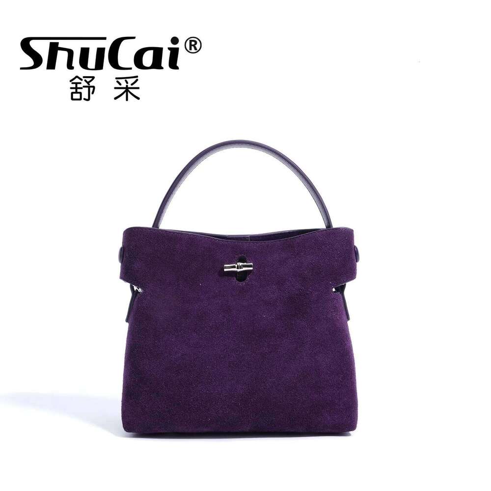 Suede Leather Women's Fashion Shoulder Crossbody Bags Ladies Bucket Bag Female Small Handbag Designer High Quality 2025 250805