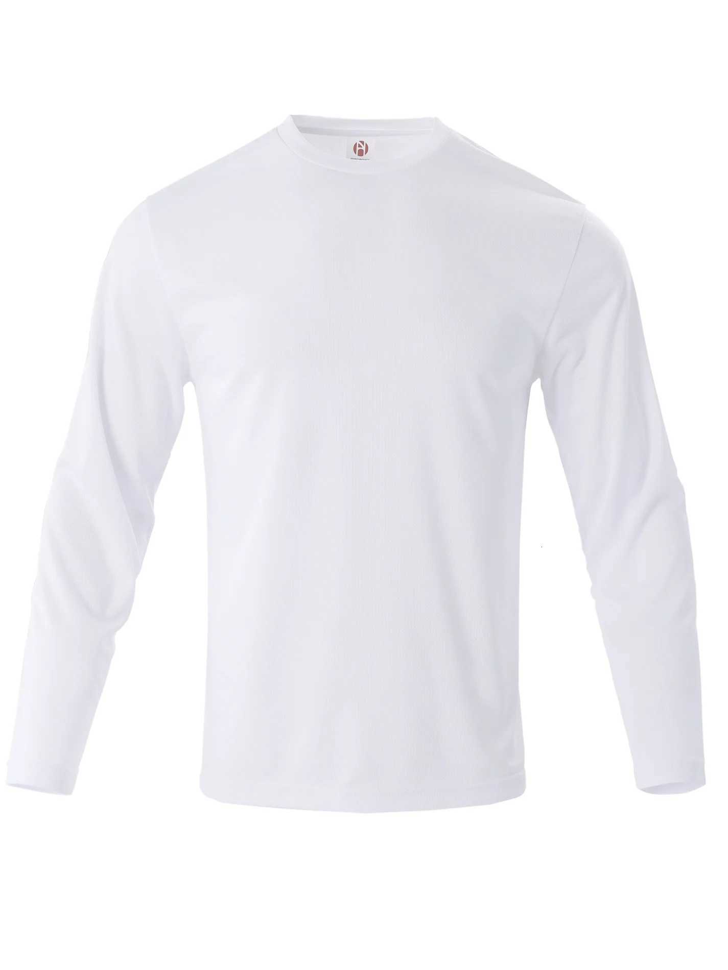 Mens Casual Plain T-shirt Mens Long-Sleeved Fashion Fitness Long-Sleeved T-shirt Mens Shirt W250806