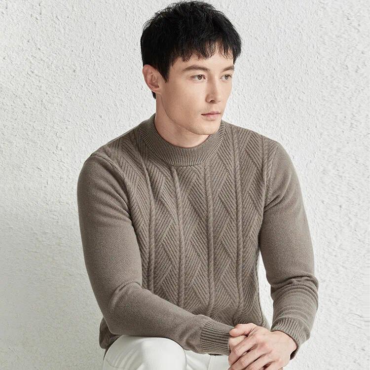 Men's Sweaters Men Wool Man Pure Knitted Pullovers Autumn Winter O-neck Long Sleeve Sweater