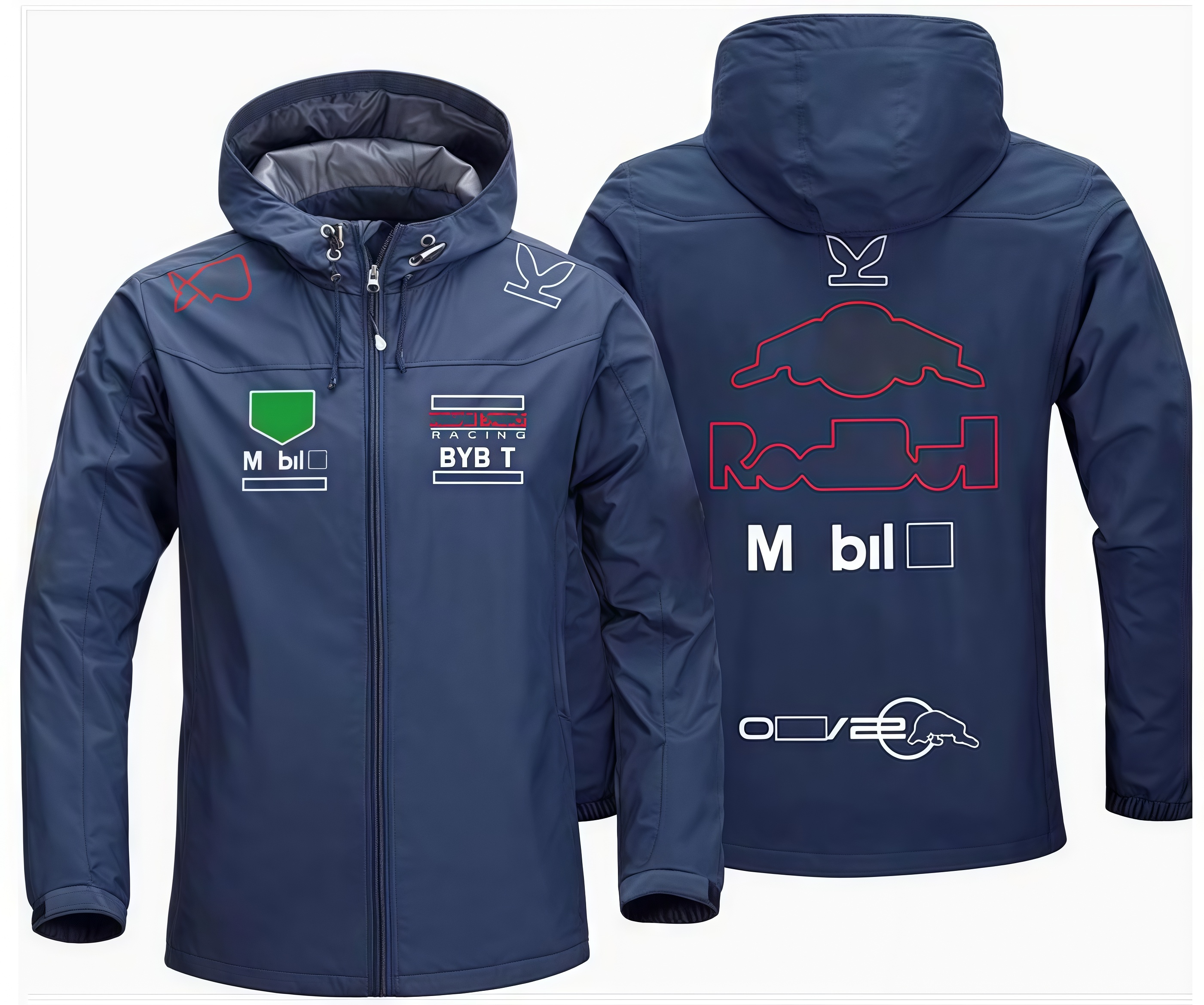 F1 casual long-sleeved windproof jacket, assault suit, racing suit top-image-740854788